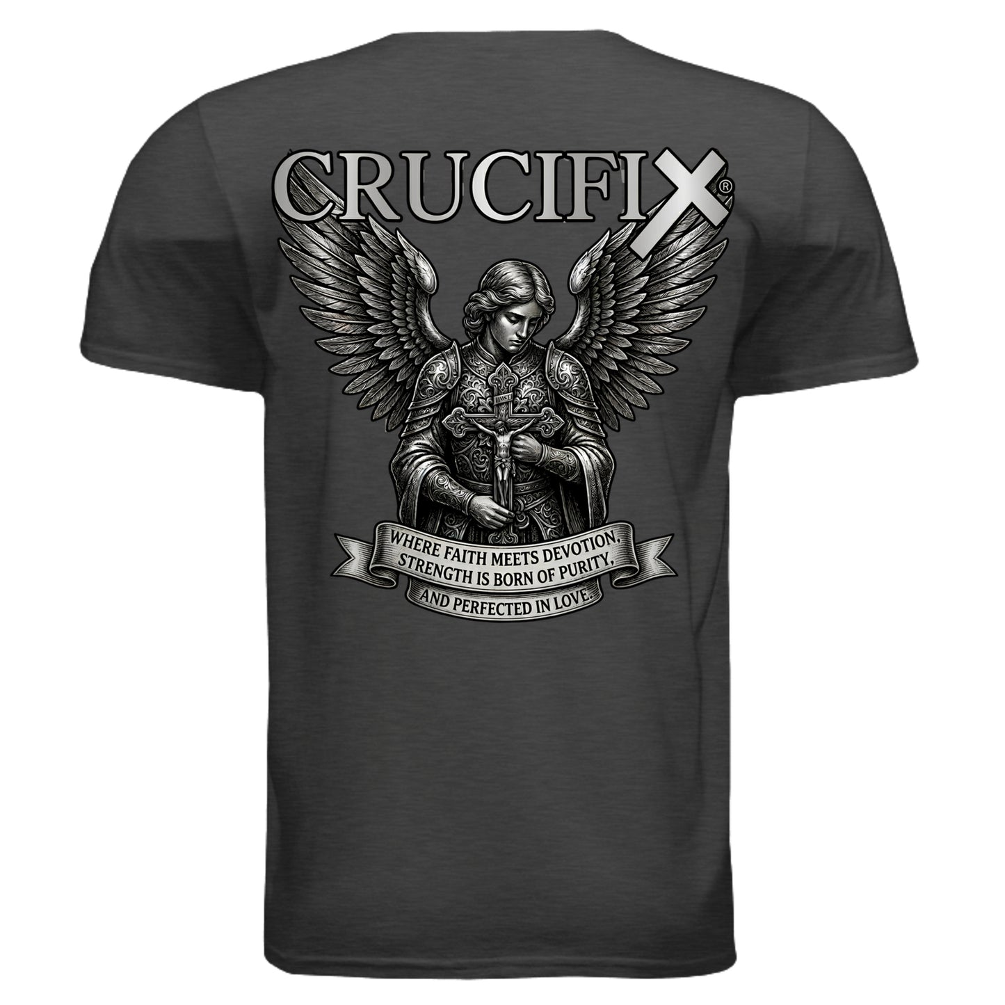 Heather Dark Grey - G640 - BACK