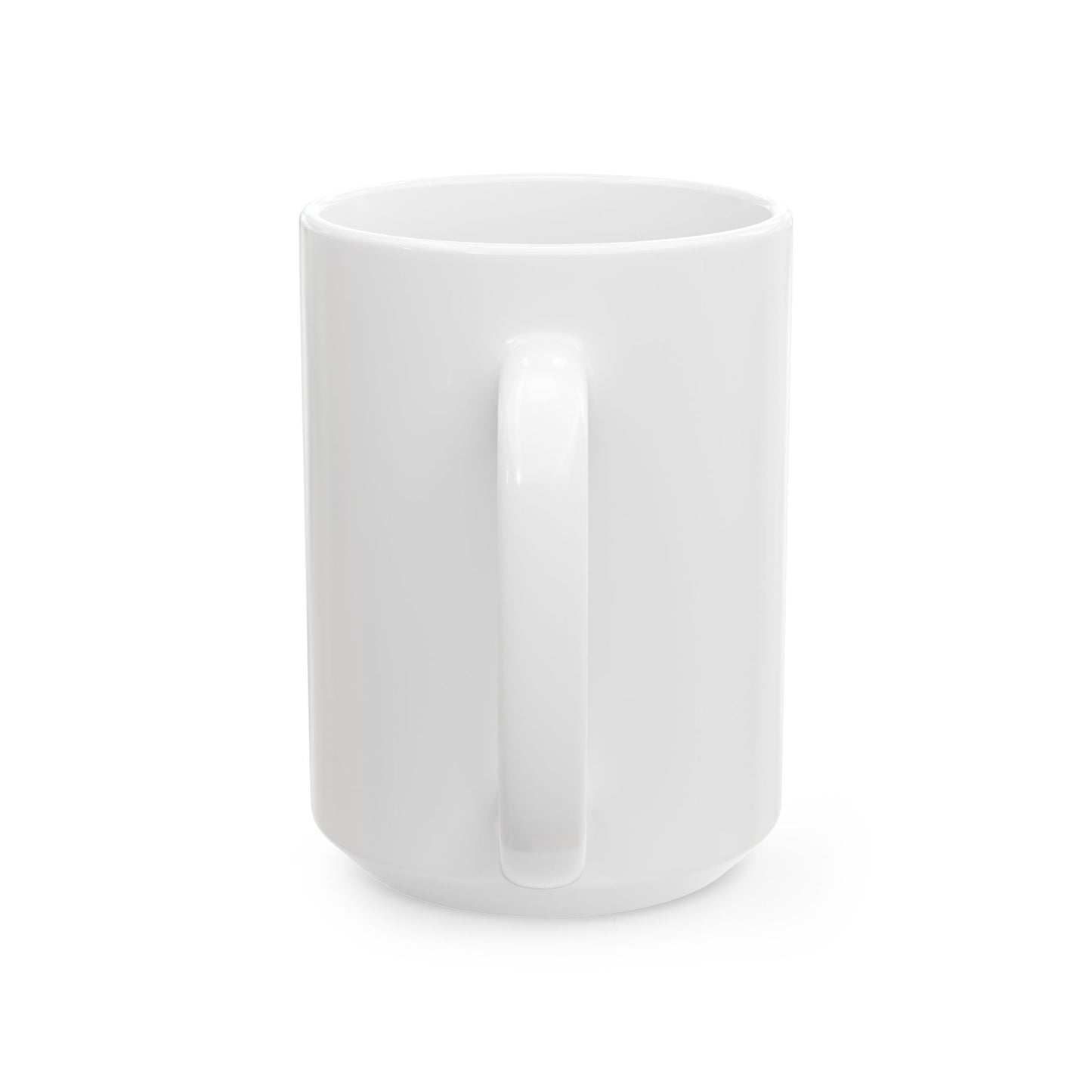 Crucifix Logo Ceramic Mug — Religious Christian Coffee Cup (11oz & 15oz)