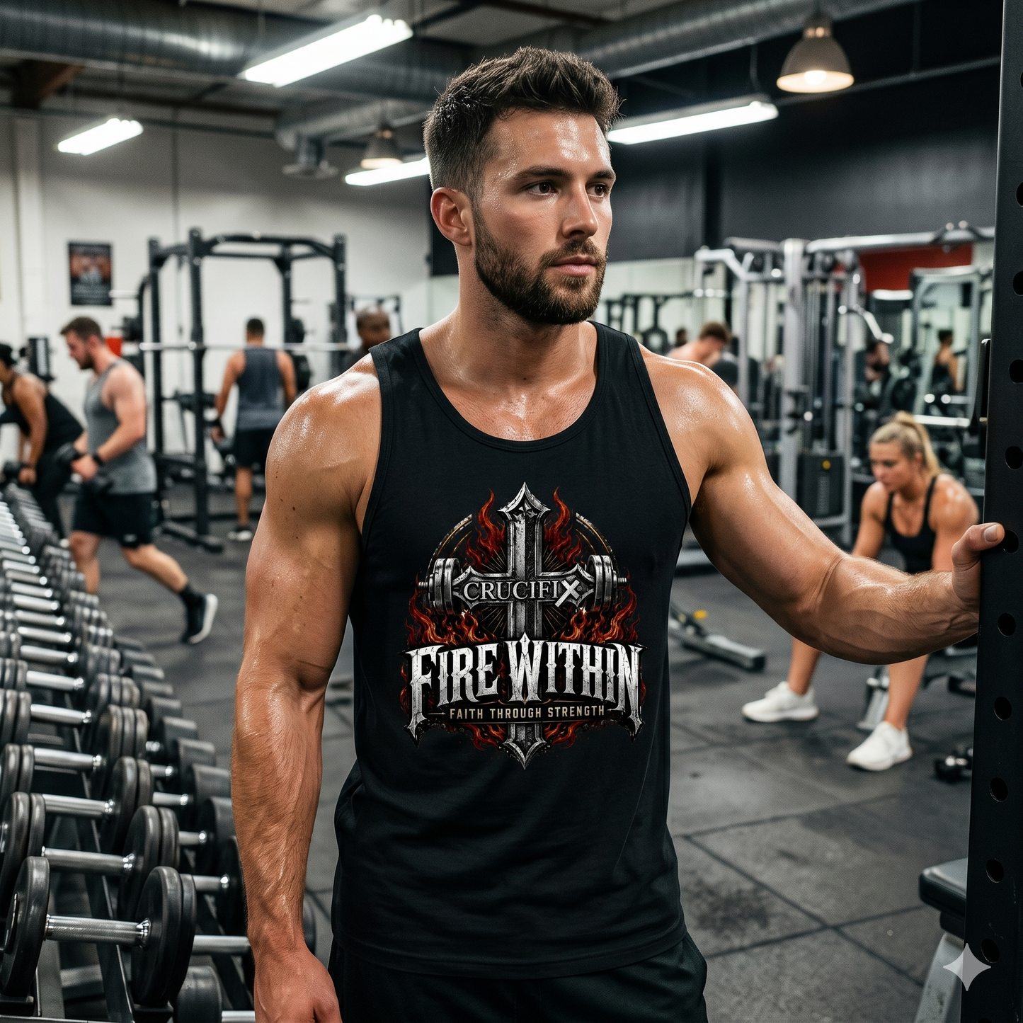 Fire Within Men’s Christian Competitor Tank Top