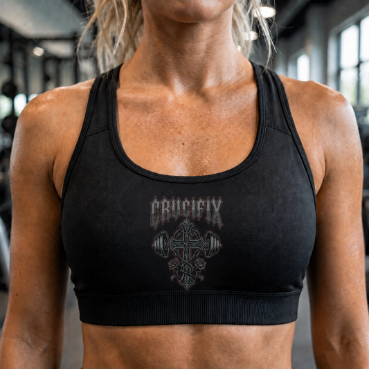 CRUCIFIX Strength Women’s Medium-Impact Sports Bra