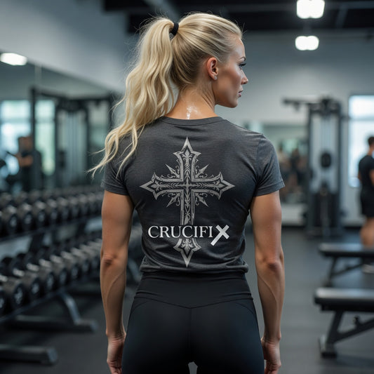 Women’s Crucifix Royal Cross Tee