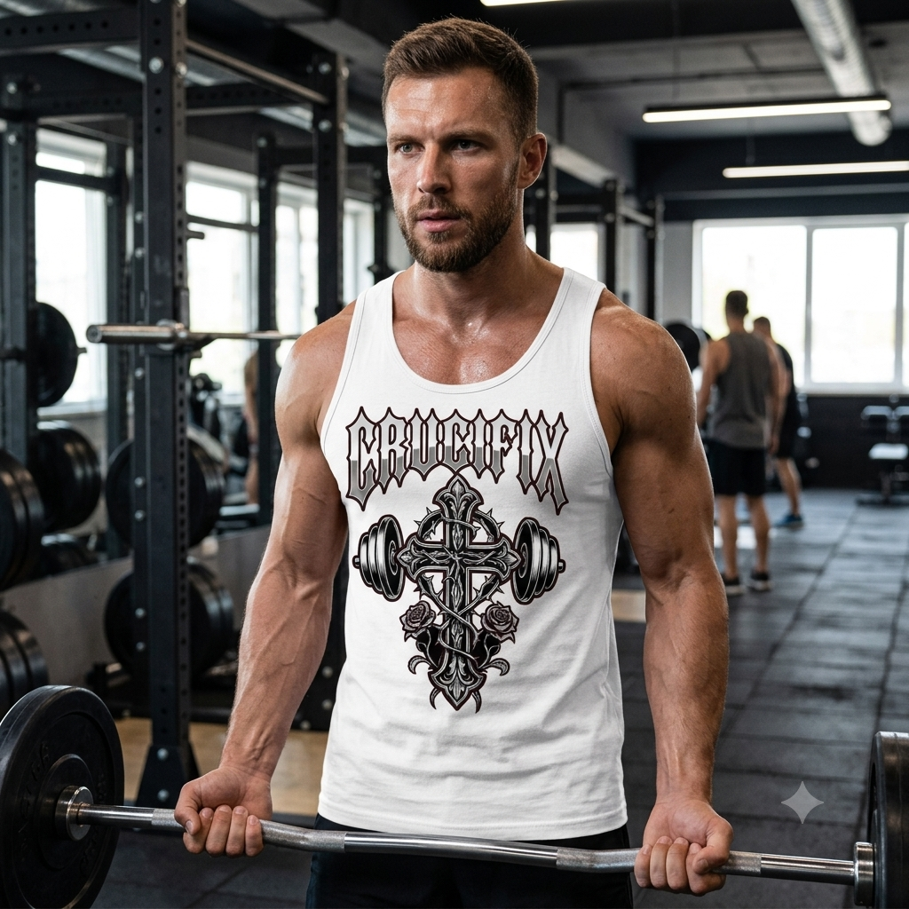 Men’s CRUCIFIX Strength Christian Tank Top