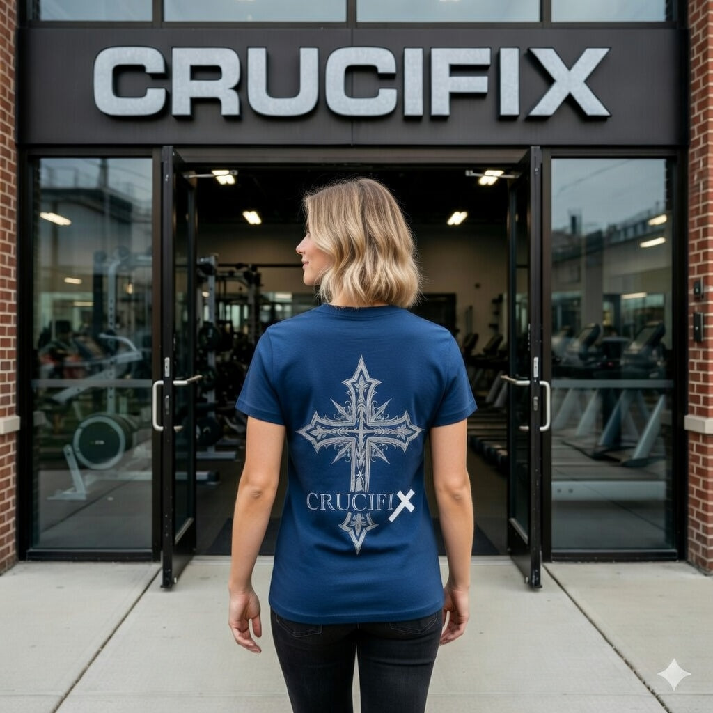 Crucifix Royal Cross Graphic T-Shirt