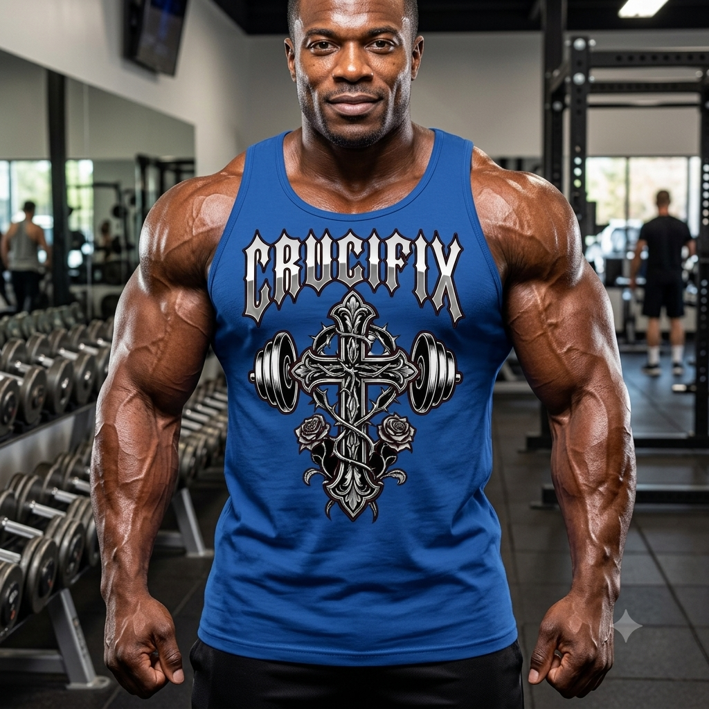 Men’s CRUCIFIX Strength Christian Tank Top