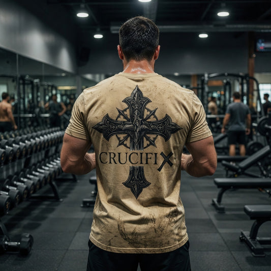 Crucifix Thorn Cross Tie-Dye T-Shirt