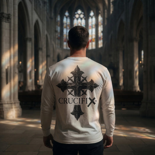 Crucifix Thorn Cross Long Sleeve T-Shirt