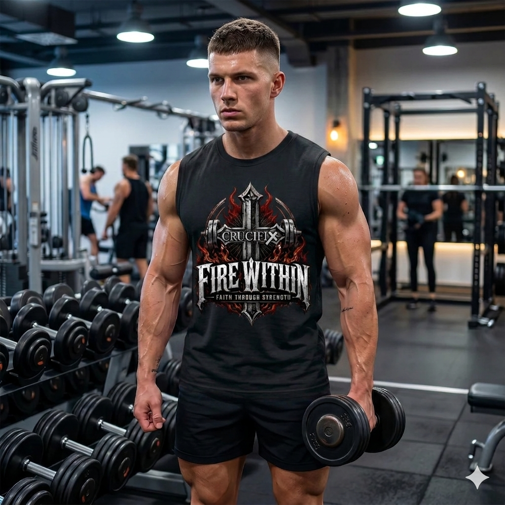 Fire Within Men’s Christian Competitor Sleeveless Tee