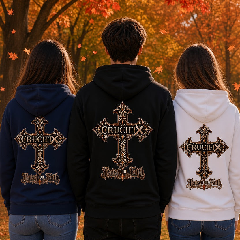 CRUCIFIX Raised on Faith Cross Hoodie