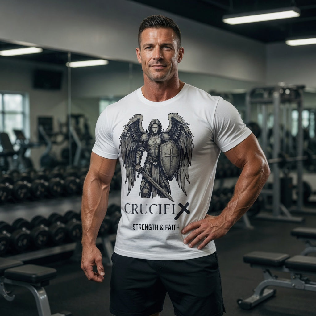 Crucifix Archangel Graphic T-Shirt