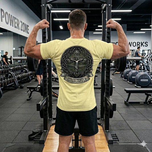 Crucifix Divine Protection Shield Tee