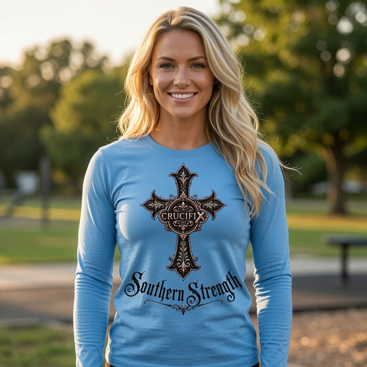 Southern Strength Women’s Long Sleeve Cotton Tee