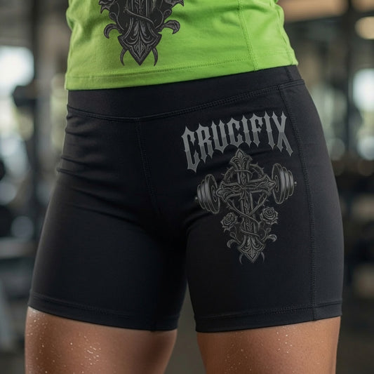 Crucifix Strength Women’s Performance Legging Shorts